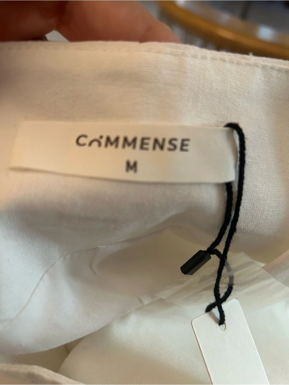 NWT - Commense Button Detail Sleeveless Vest - White - Size M (US 6) - Picture 2 of 11